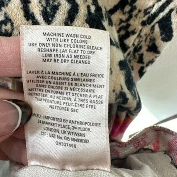 Anthropologie Vanessa Virginia Maxi Skirt Multicolor Bohemian Print S Boho-Chic