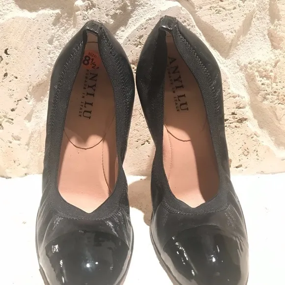 Anyi Lu black women shoes
