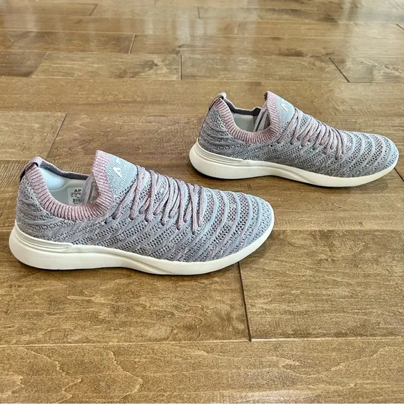 APL Men’s TechLoom Wave Shoes Grey Brown White Size 10.5 Brand New