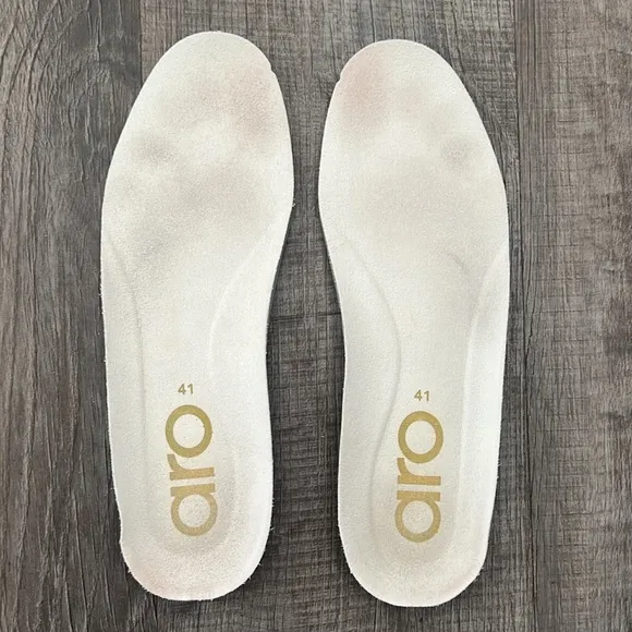 ARO Gold Glitter Lace Up Sneakers Size 41 Women’s 10 Reg. $170