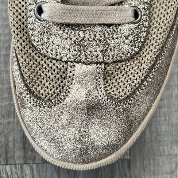 ARO Gold Glitter Lace Up Sneakers Size 41 Women’s 10 Reg. $170