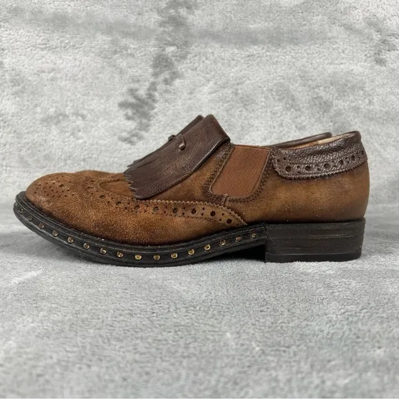 AS 98 Sasha Brogue Wingtip Leather Shoes Womens Size 40 (9-9.5) Oxford Sundance