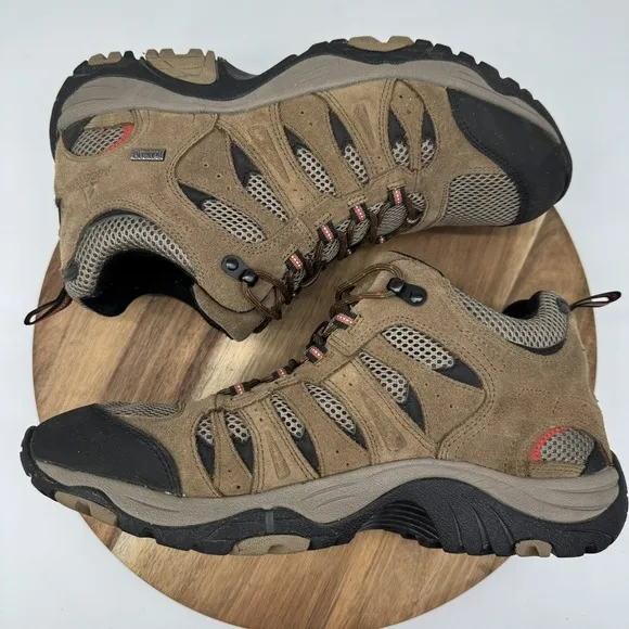 Ascend Lisco Men's‎ Mid Waterproof Hiking Shoes Boots Tan Size 12M  2579832 EUC