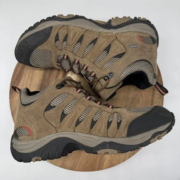 Ascend Lisco Men's‎ Mid Waterproof Hiking Shoes Boots Tan Size 12M  2579832 EUC