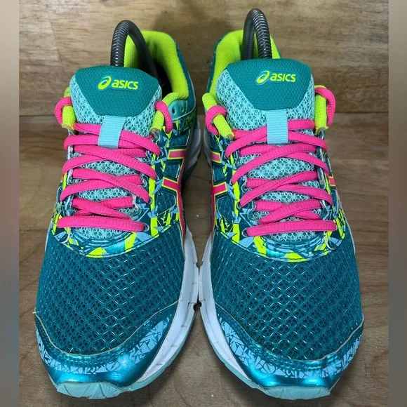 Asics Gel Excite 4 Womens Size 8.5 Running Shoes Sneakers Turquoise Pink T6E8N