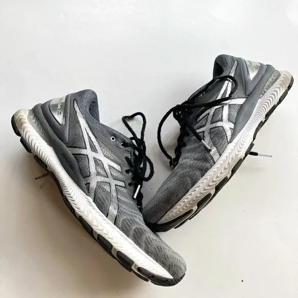 Asics GEL-Nimbus 22 Platinum Men Running Shoes Carrier Grey Size 9 Athletic‎
