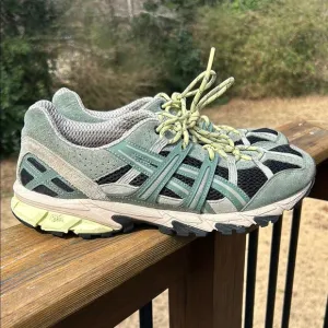 Asics Gel Sonoma suede mesh sneaker hiking shoe green black