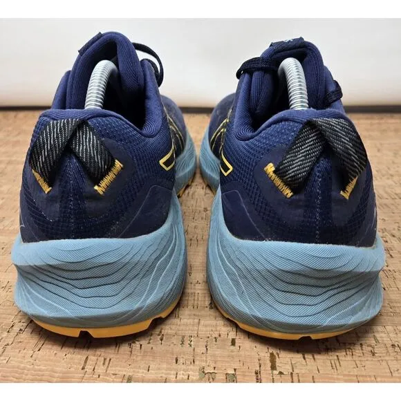 ASICS GEL-TRABUCO 11 Shoes Men's 10 Trail Running‎ Training Blue Yellow Sneakers