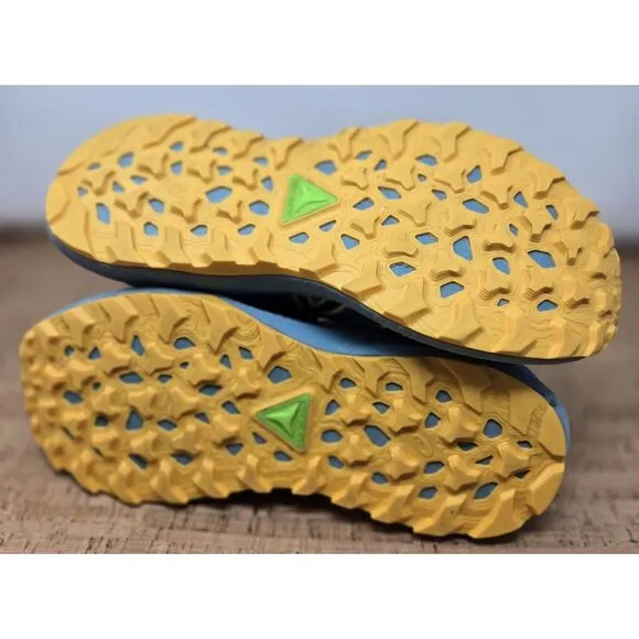 ASICS GEL-TRABUCO 11 Shoes Men's 10 Trail Running‎ Training Blue Yellow Sneakers
