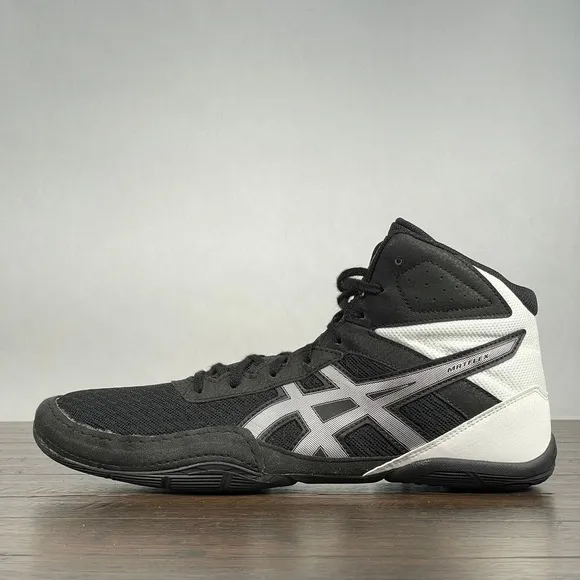Asics MATFLEX 6 Wrestling Shoes Mens 13 Black White Boxing Training Workout