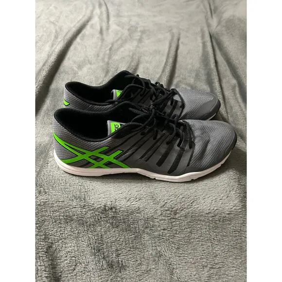 ASICS Men’s S604N Training Athletic shoes, titanium/green, Size 13