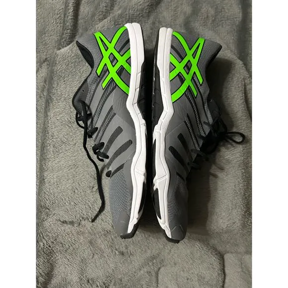 ASICS Men’s S604N Training Athletic shoes, titanium/green, Size 13
