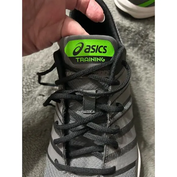ASICS Men’s S604N Training Athletic shoes, titanium/green, Size 13