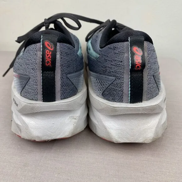 ASICS shoes men's 11 gray lace novablast 2 1011b192