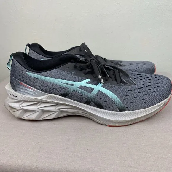 ASICS shoes men's 11 gray lace novablast 2 1011b192