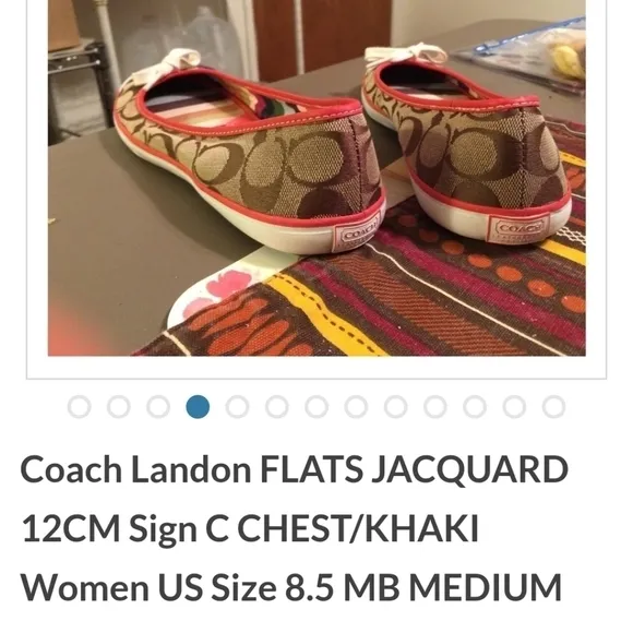Authentic COACH LANDON FLAT SHOES SIZE 8.5