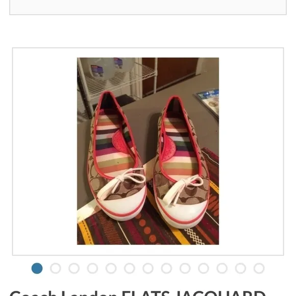 Authentic COACH LANDON FLAT SHOES SIZE 8.5