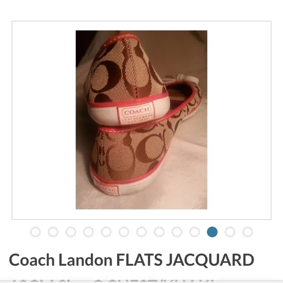 Authentic COACH LANDON FLAT SHOES SIZE 8.5