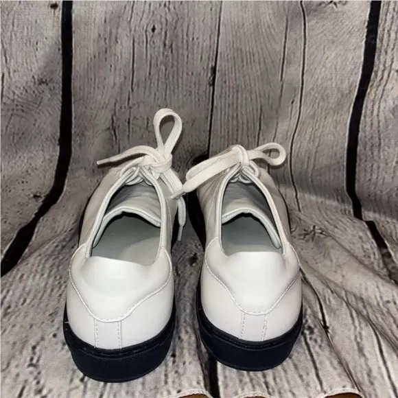 Axel Arigato Mens Size 7.5 White Leather Lace Up Low Top Casual Training Shoes