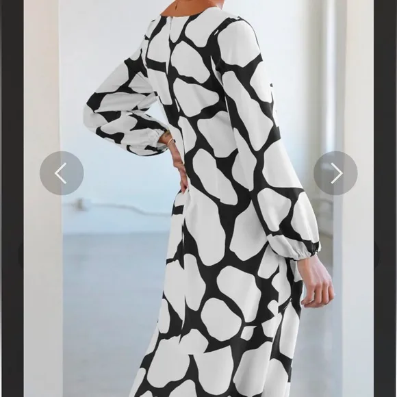 AYR The Fancy Lady Silk Midi Dress In Modern Art Size Small