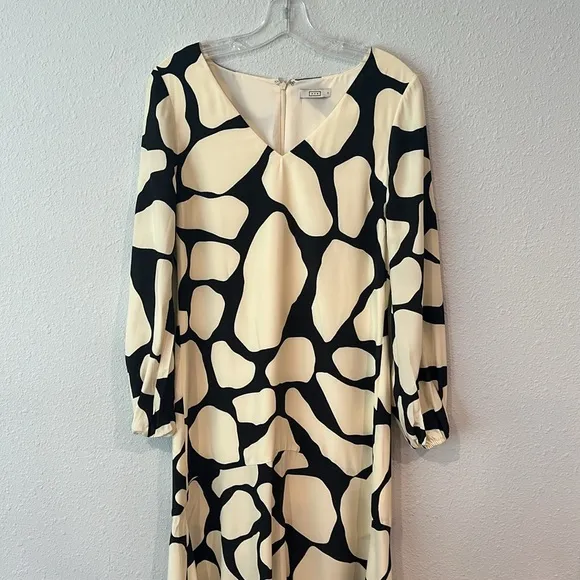 AYR The Fancy Lady Silk Midi Dress In Modern Art Size Small