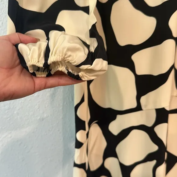 AYR The Fancy Lady Silk Midi Dress In Modern Art Size Small