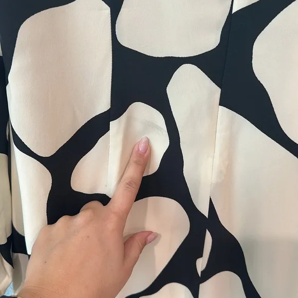AYR The Fancy Lady Silk Midi Dress In Modern Art Size Small