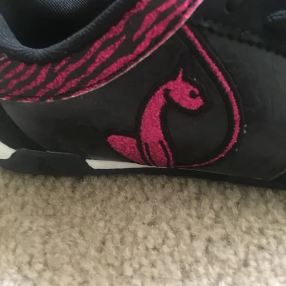 Baby Phat Girls Black Pink Casual Sneakers Shoes Choose Your Size