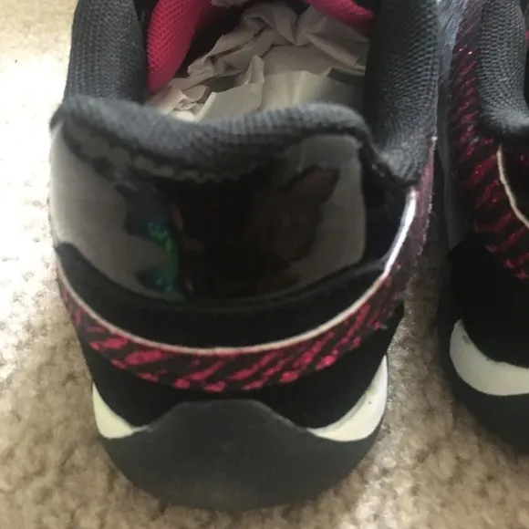 Baby Phat Girls Black Pink Casual Sneakers Shoes Choose Your Size