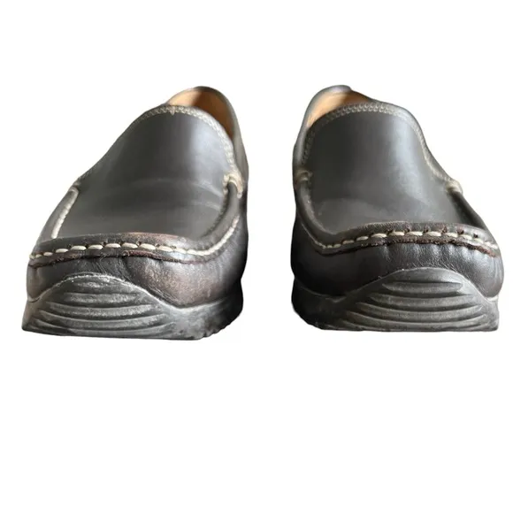 Bally Of Switzerland Delos Chocolate Brown Driving Loafers Size 37.5