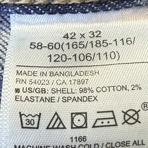 Banana Republic Jeans Mens Size 42x32 Blue Slim Fit Med Wash Denim