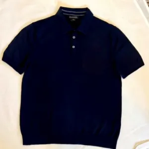 Banana Republic  Medium Cashmere/Cotton Short Sleeve Polo Sweater‌‌‌‌‌‌