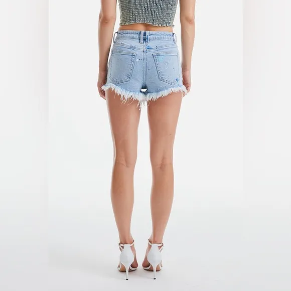 BAYEAS Mid Rise Distressed Denim Shorts