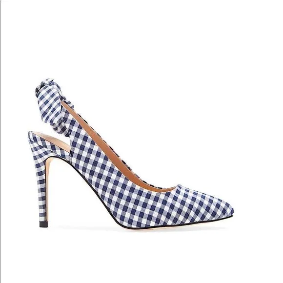 BCBG Henaya Pointed Toe Gingham Pump