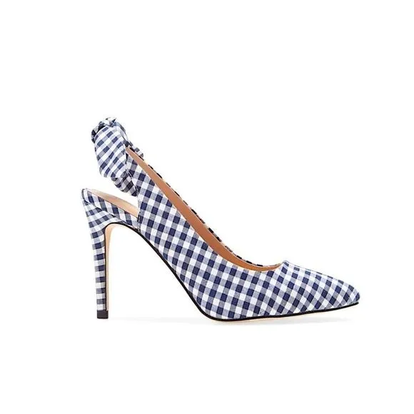 BCBG Henaya Pointed Toe Gingham Pump