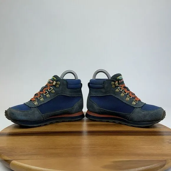 Big Kids LL bean Katahdin Waterproof Blue Athletic Hiking‎ Boots Shoes Size 2 Y