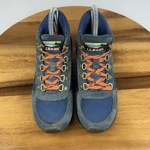 Big Kids LL bean Katahdin Waterproof Blue Athletic Hiking‎ Boots Shoes Size 2 Y
