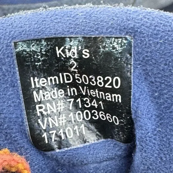 Big Kids LL bean Katahdin Waterproof Blue Athletic Hiking‎ Boots Shoes Size 2 Y