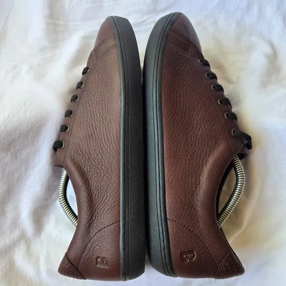 Birchbury Bramford Men's Minimalist Leather Sneakers Shoes Brown Size 12