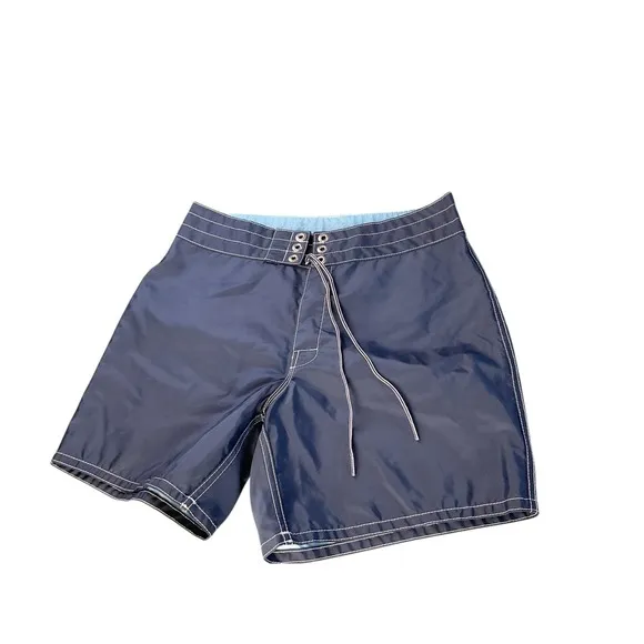 Birdwell Beach Britches Mens 30 Blue Board Shorts Swim Trunks Surfing Vintage