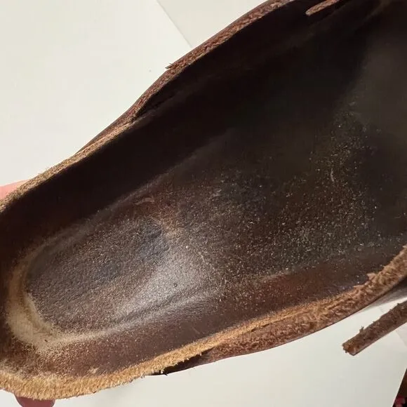 BIRKENSTOCK Arizona Rose Gold Leather Sandals Slides Size 36 regular 5-5.5