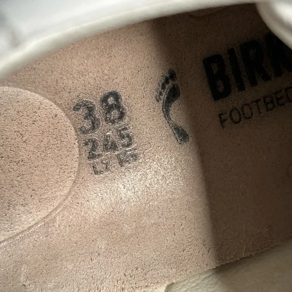 Birkenstock Bend Low Sneaker Leather - Antique White Women’s 38 US 7-7.5