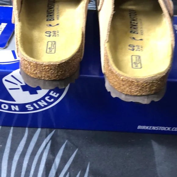 Birkenstock Boston 🌟Cream 🌟Mules Comfortable Slip-On Clogs Narrow