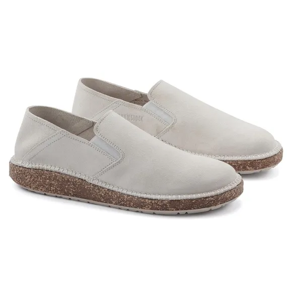 Birkenstock Callan Suede Leather Shoes Antique  White Narrow EU 43/US M9 W11