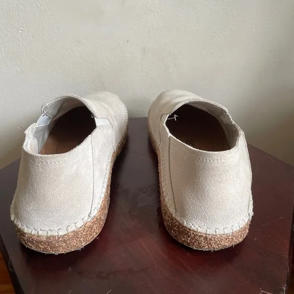 Birkenstock Callan Suede Leather Shoes Antique  White Narrow EU 43/US M9 W11