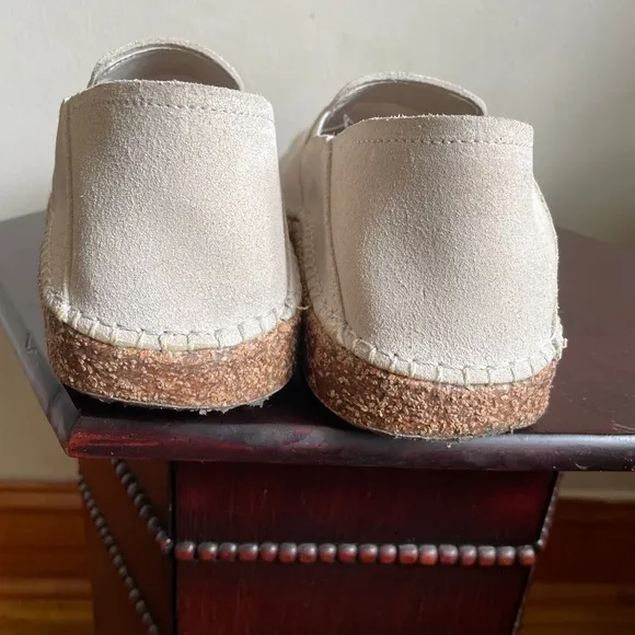 Birkenstock Callan Suede Leather Shoes Antique  White Narrow EU 43/US M9 W11