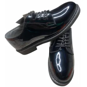Black HI Gloss ROTHCO Corfram Military Dress Uniform Patent Leather Oxford 8R