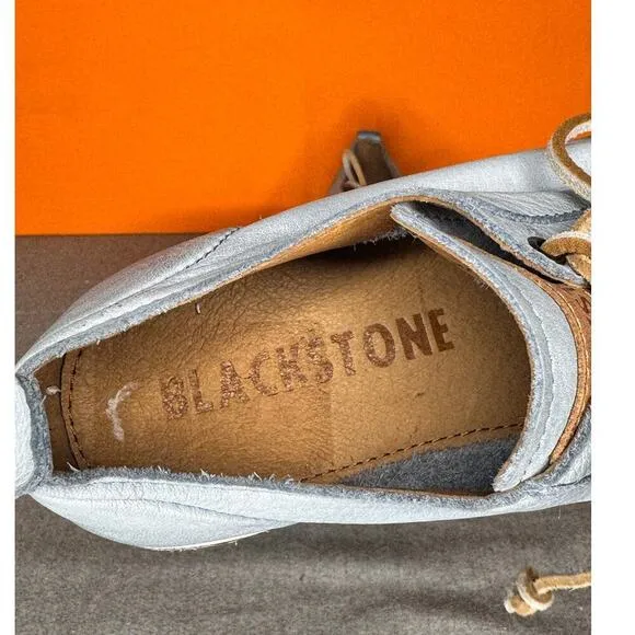 Blackstone JL21 Sky Blue Leather Sneaker Size EU 39 US 9