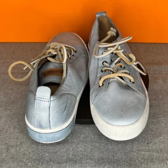 Blackstone JL21 Sky Blue Leather Sneaker Size EU 39 US 9