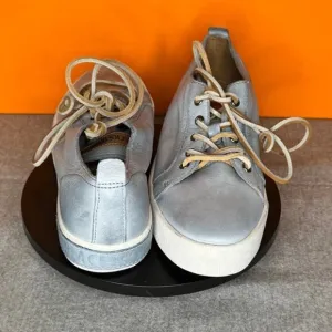 Blackstone JL21 Sky Blue Leather Sneaker Size EU 39 US 9